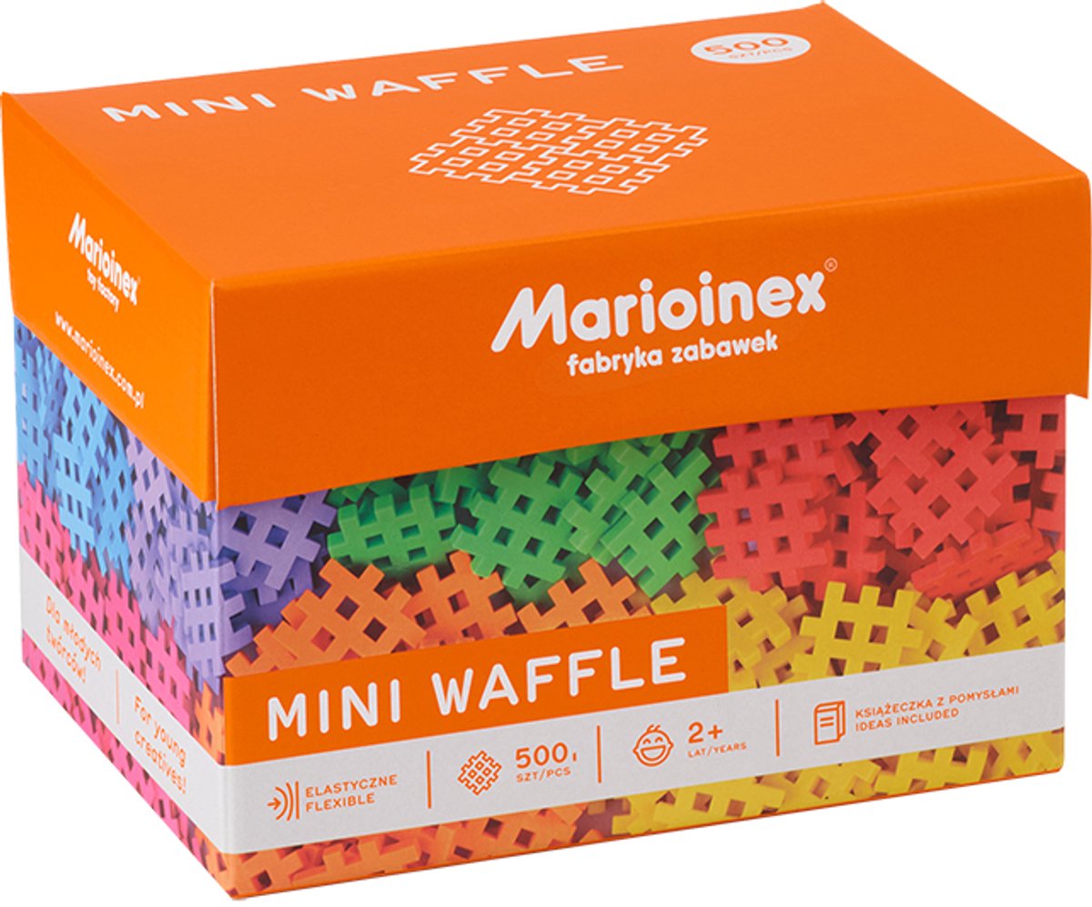 Mini wafel blokken 500 stuks - Marioinex - vanaf 24 maanden