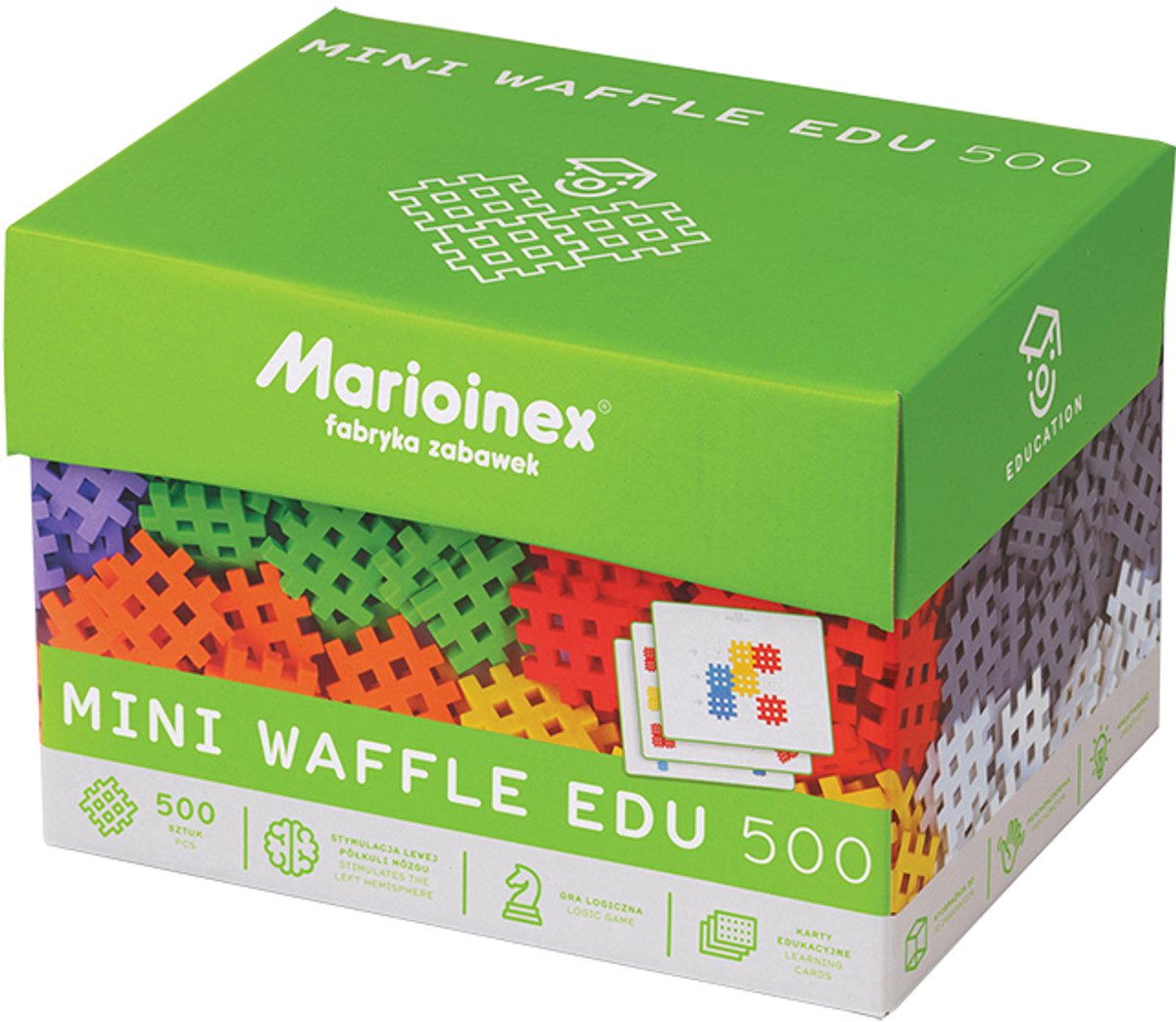 Mini wafel blokken 500 stuks - Marioinex - vanaf 24 maanden