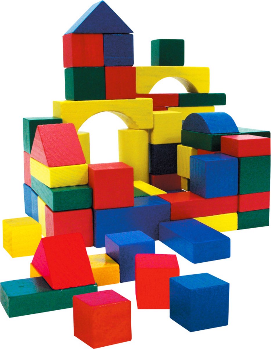   Wooden Toys Bouw Blokken (50 stuks)