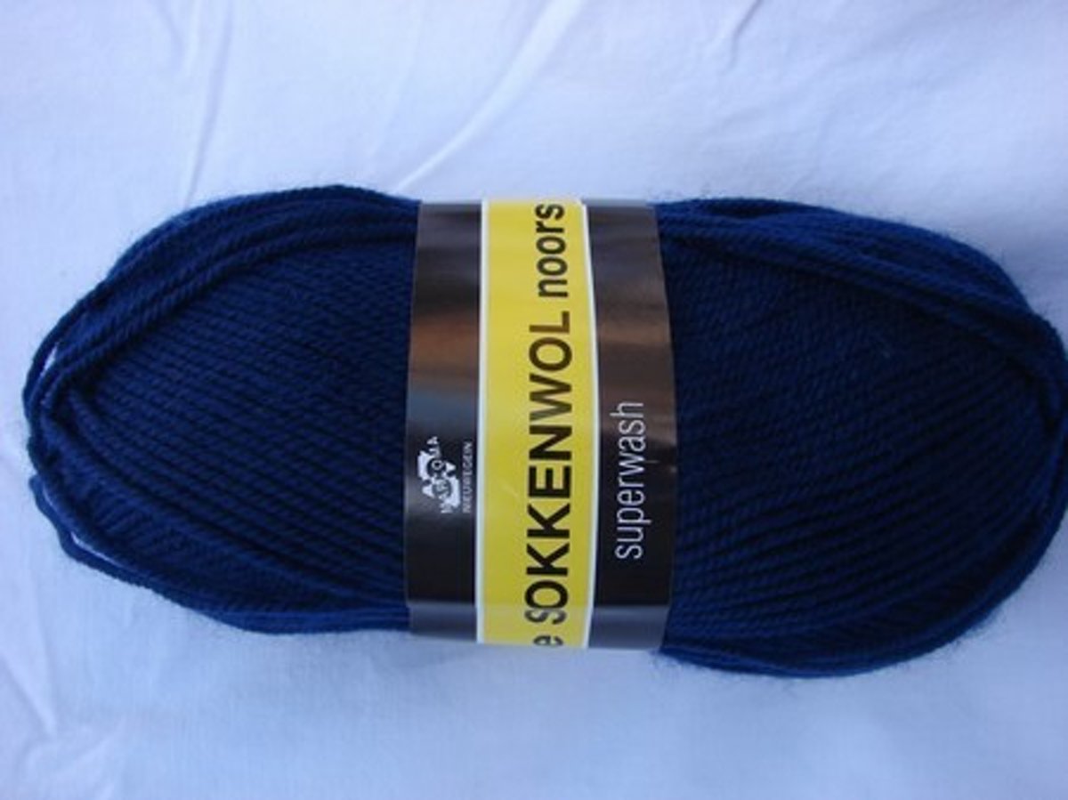 Markoma Noorse Sokkenwol 6865 Donker Blauw Pak 10 Stuks