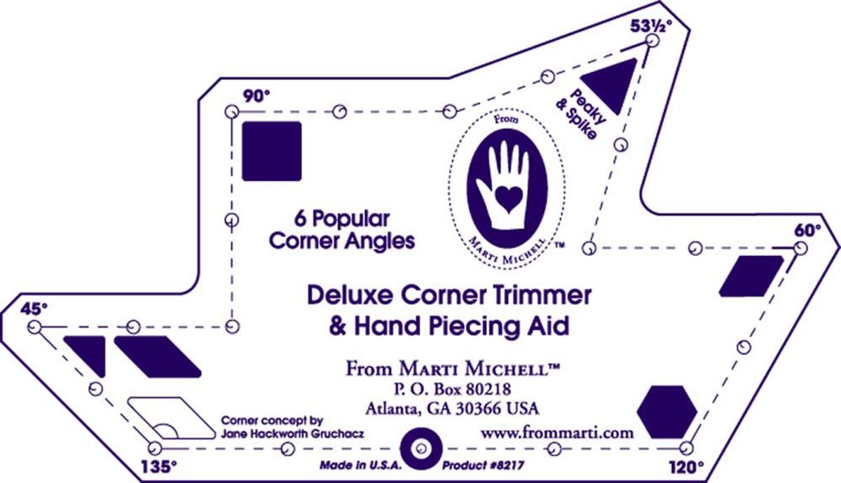 Marti Michell 8217 Deluxe Corner Trimmer Template