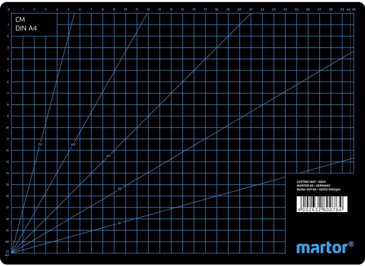 MARTOR   Kunststof (l x b x h) 320 x 230 x 3 mm Zwart 1 stuk(s)