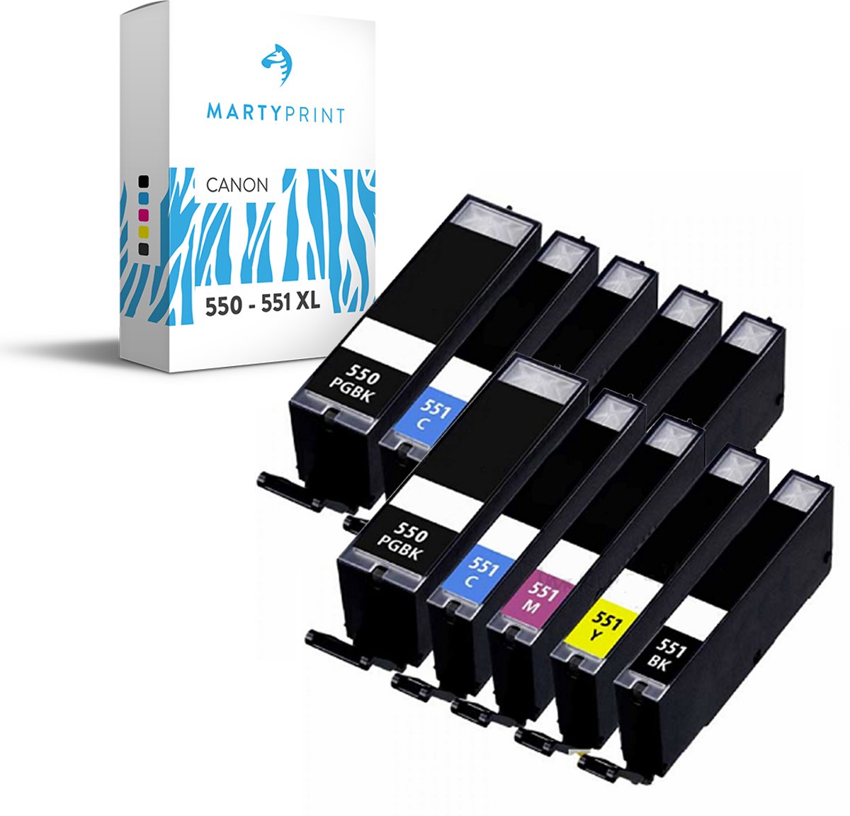 MartyPrint - 2x Canon PGI-550 CLI 551 XXL Multipack