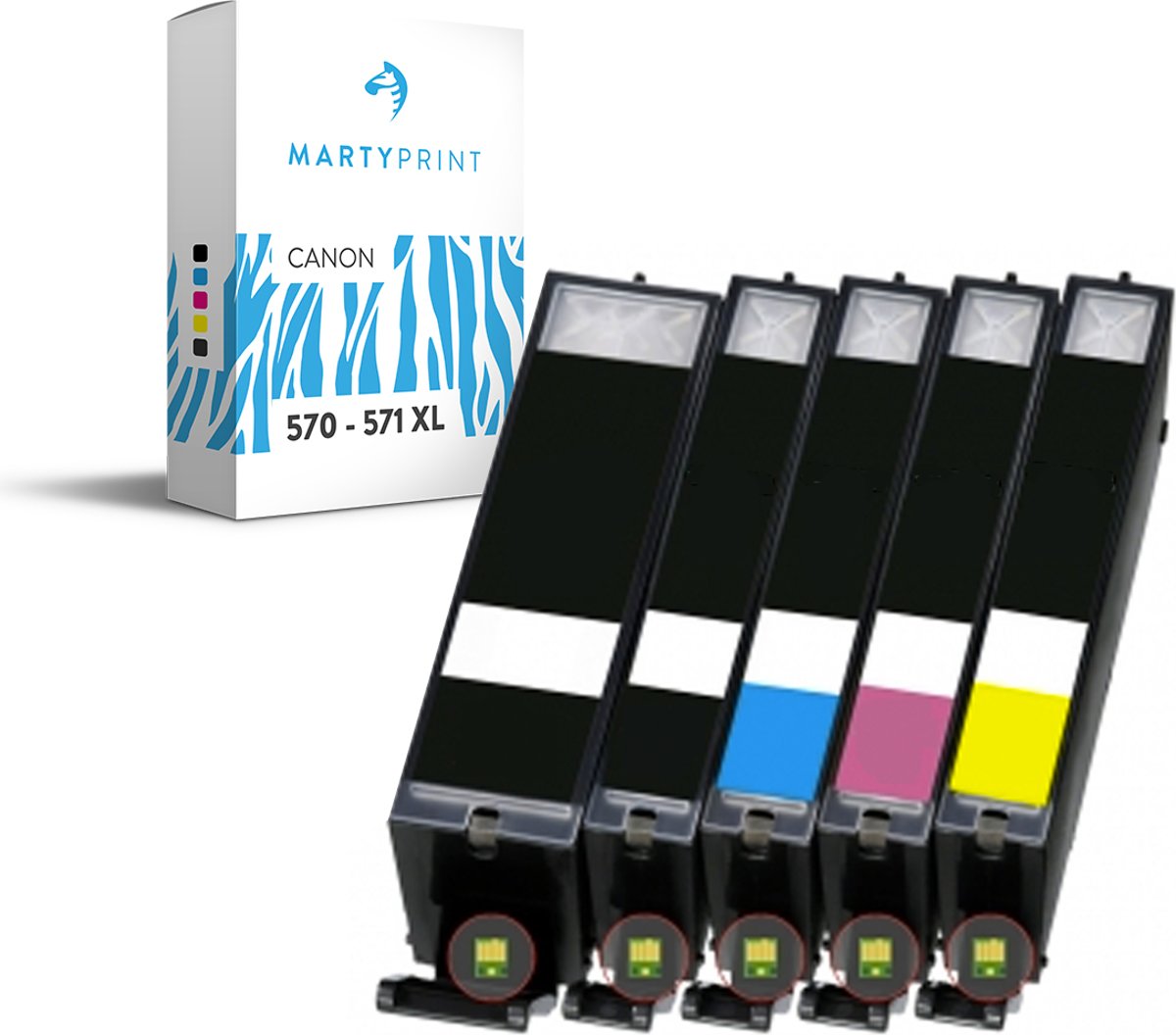 MartyPrint Canon PGI-570 CLI-571 XXL Multipack