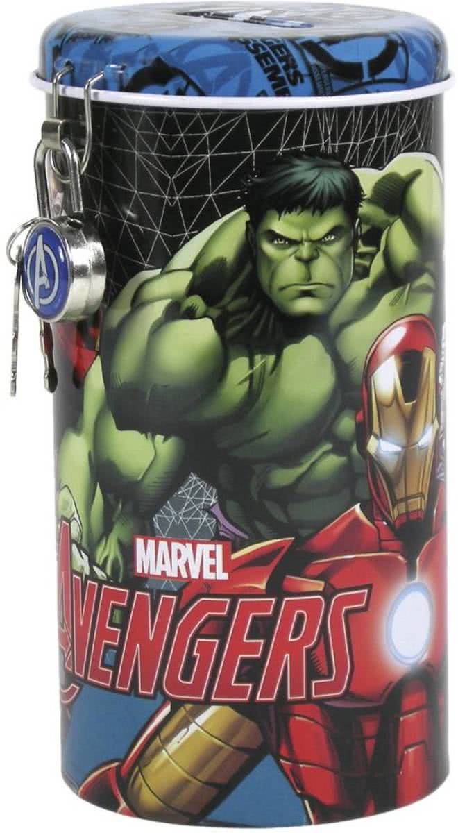 Marvel Avengers Assemble - Spaarpot 14,5 cm met slotje - Multi colour