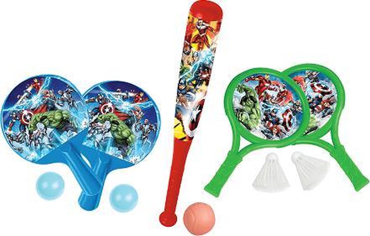 Marvel Avengers Ultimate Sports Set - Speel Set Buitenspel set - Kinder Speelgoed - Buiten speelgoed