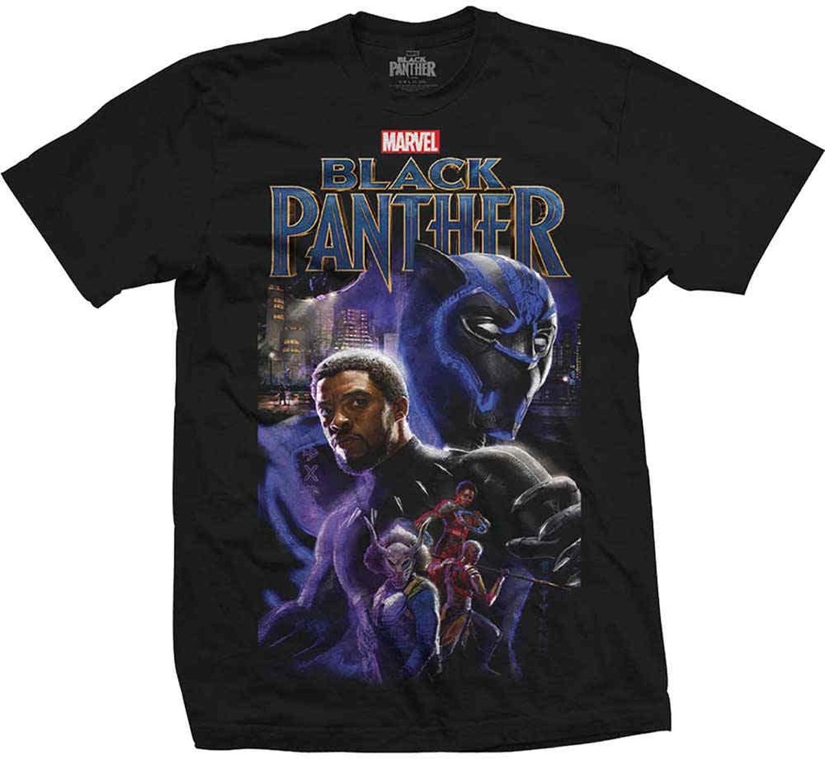 Black Panther - Montage heren unisex T-shirt zwart - XL