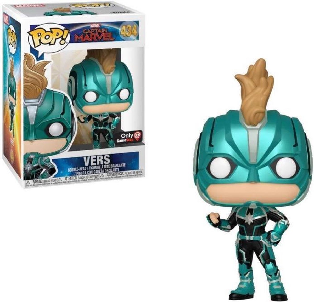 CAPTAIN MARVEL - Bobble Head POP N° 434 - Vers w/Helmet SE