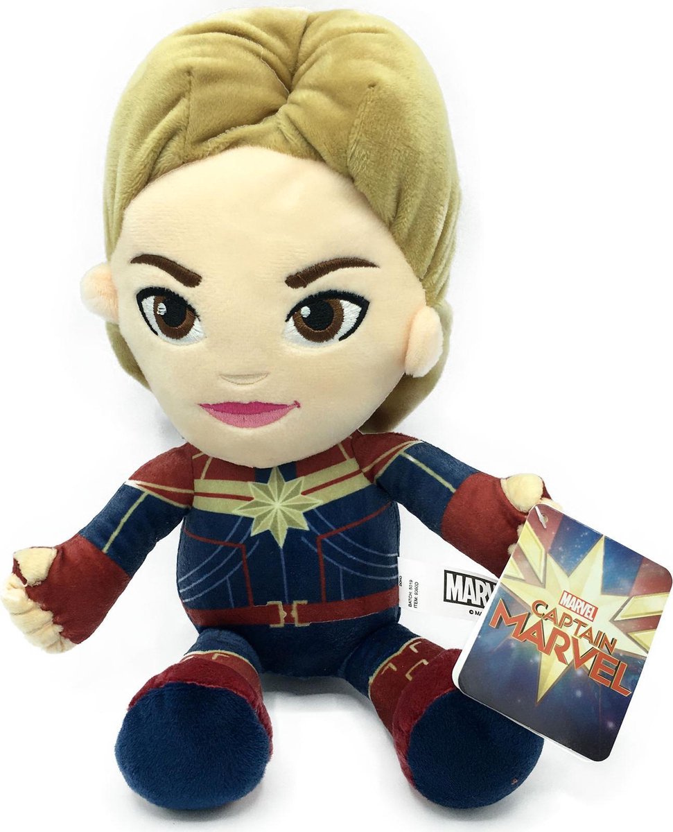 Captain Marvel - Marvel Avengers Endgame - Knuffel Pluche - 33 cm