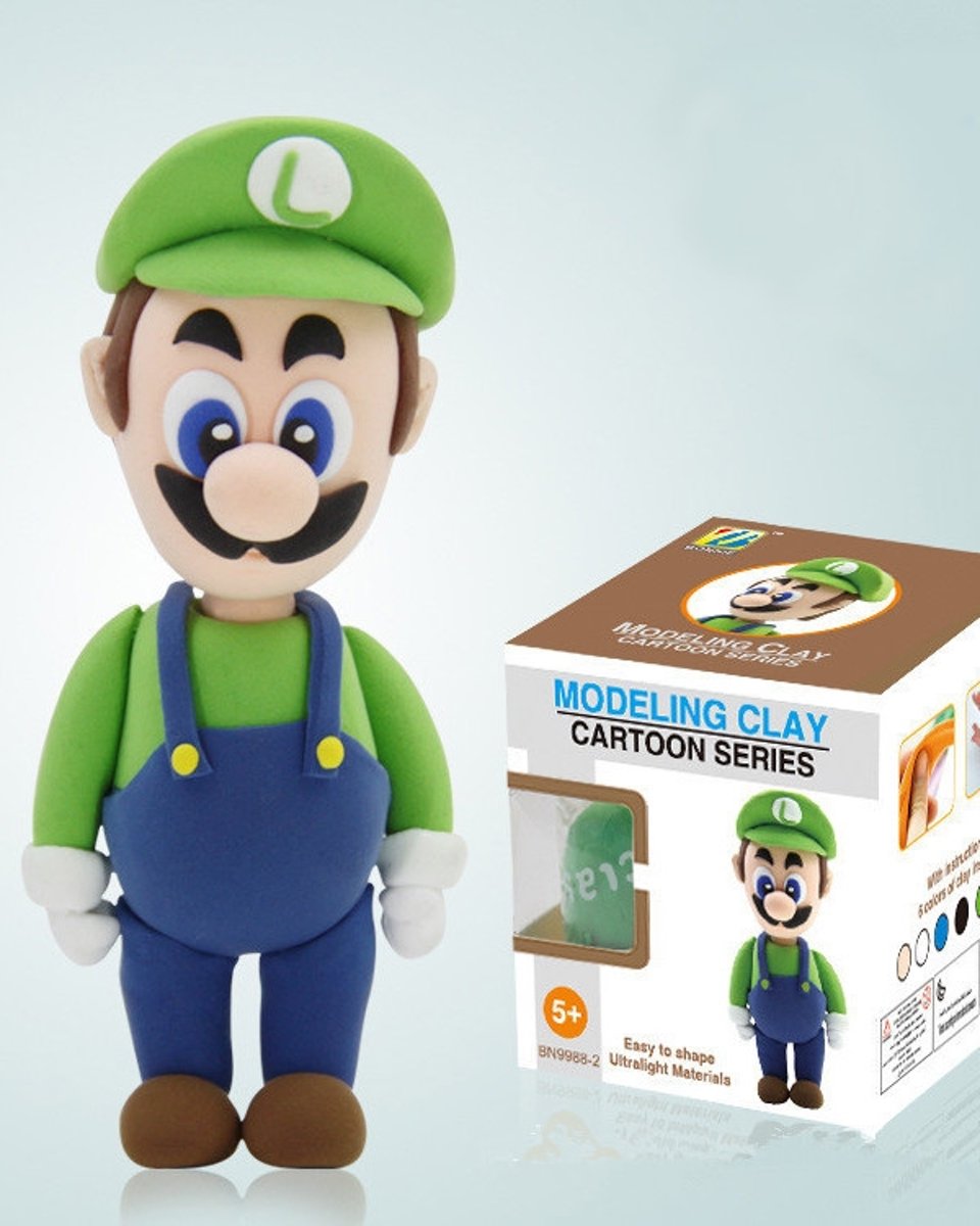 Cartoon Series Superhelden DIY Super Kleifiguren - Super Mario Bros Luigi