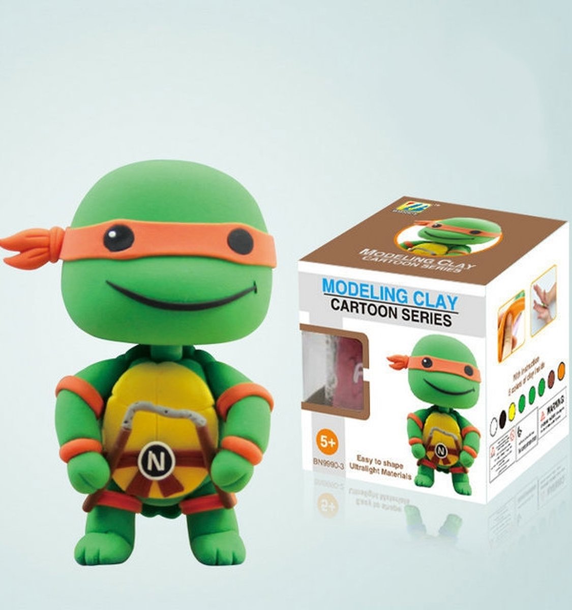 Cartoon Series Superhelden DIY Super Kleifiguren - Teenage Mutant Ninja Turtles TMNT Michelangelo