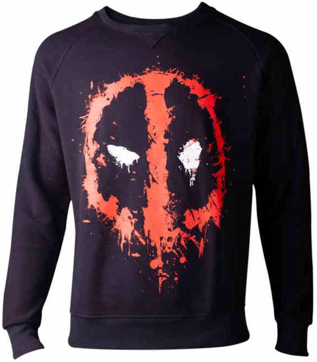 Deadpool - Dripping Face heren sweater trui zwart - XL