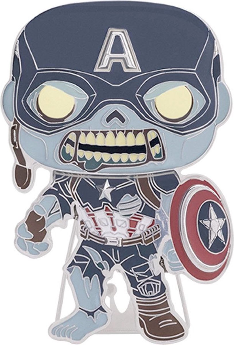 Funko What If...? Pin Marvel POP! Zombie Captain America 10 cm Multicolours