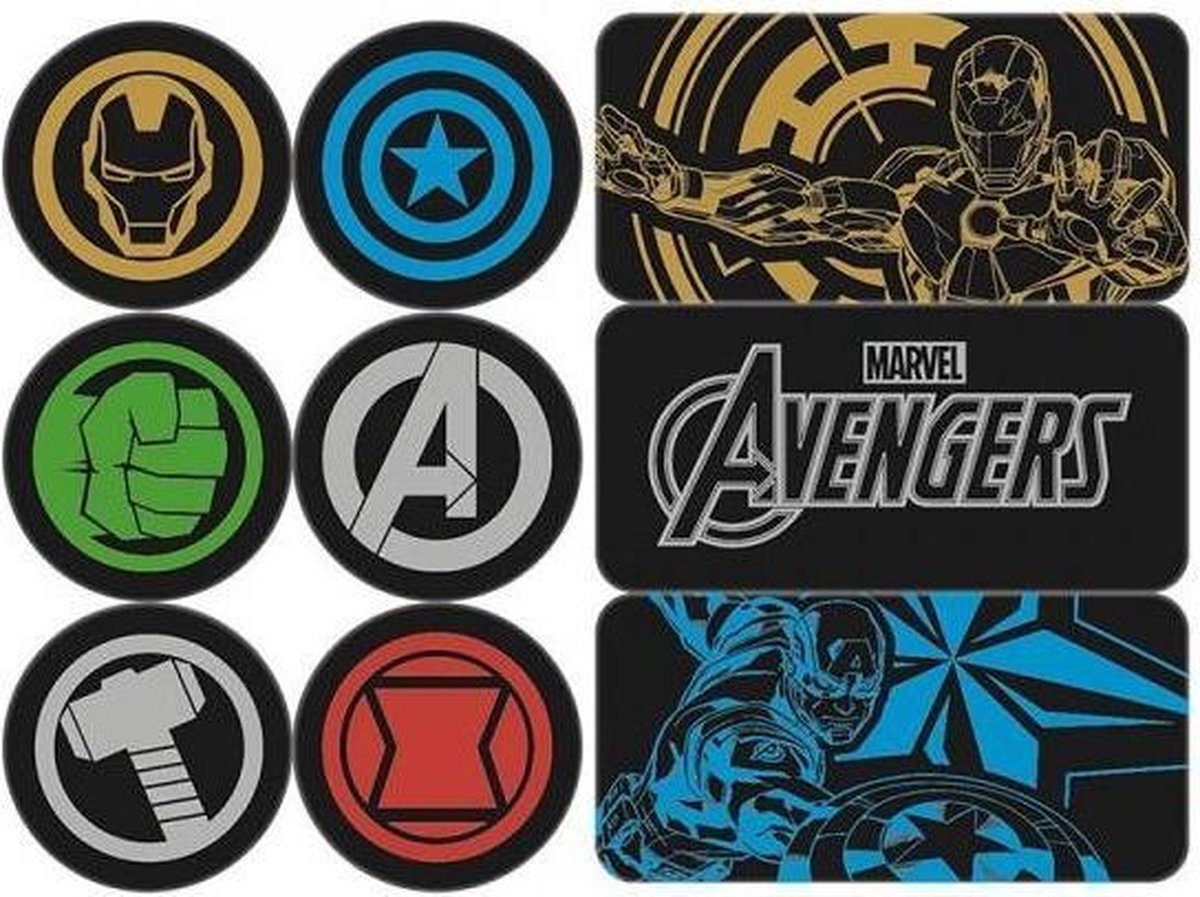 Marvel Avengers Epoxy Magnets (set