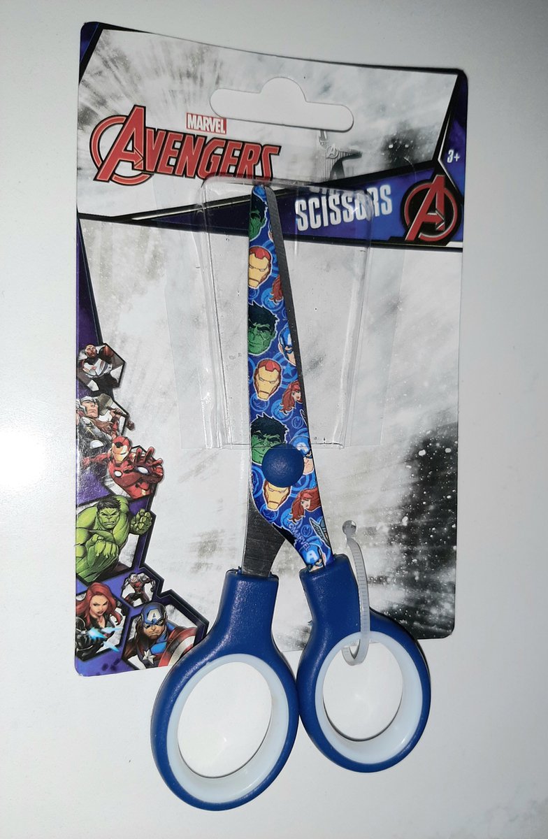 Marvel Avengers scissors - Marvel helden schaar - kinderschaar - knutselschaar 12,5 cm - hulk - schaartje superhelden