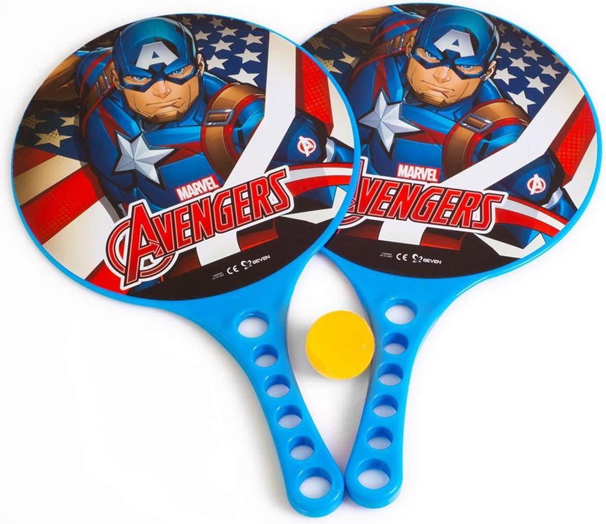   Beachbalset Avengers Jongens 36,5 Cm Blauw 3-delig 2 Rackets