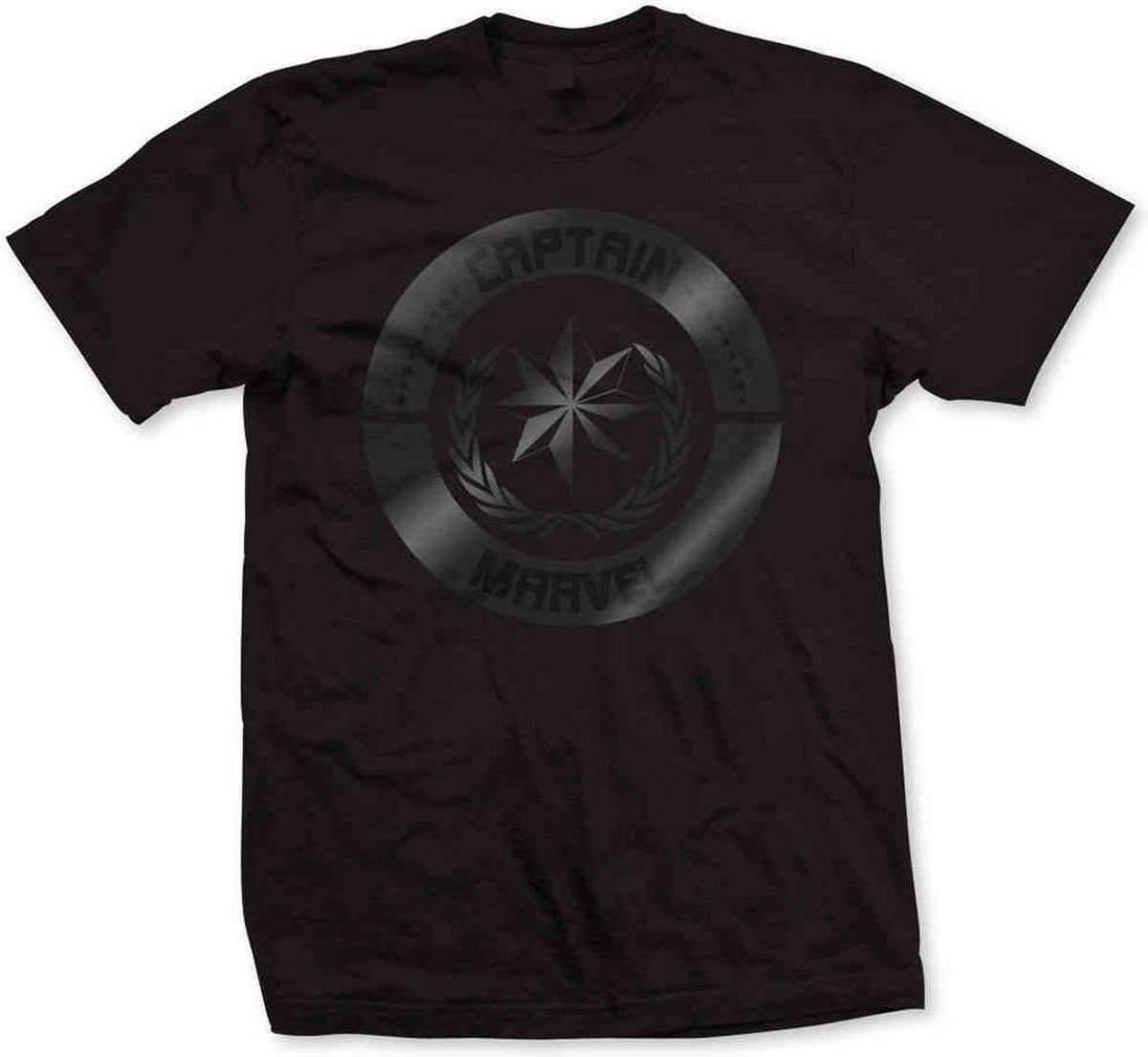 Marvel Captain Marvel Heren Tshirt -L- Silver Circle Zwart