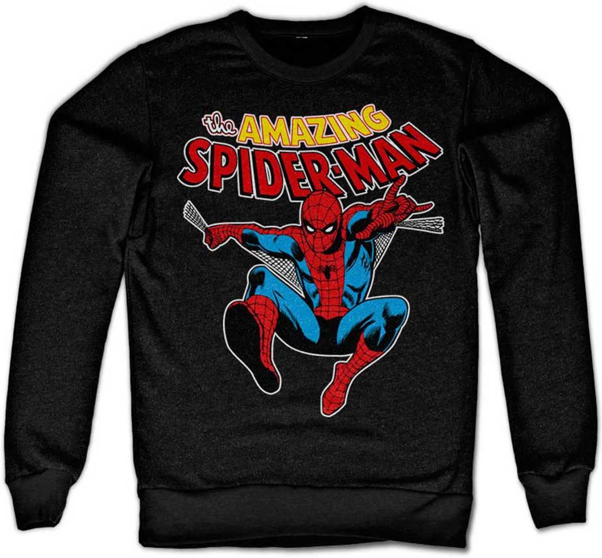 Marvel Comics - The Amazing Spider-Man heren unisex sweatshirt trui zwart - Superhelden comics merchandise - L - Hybris