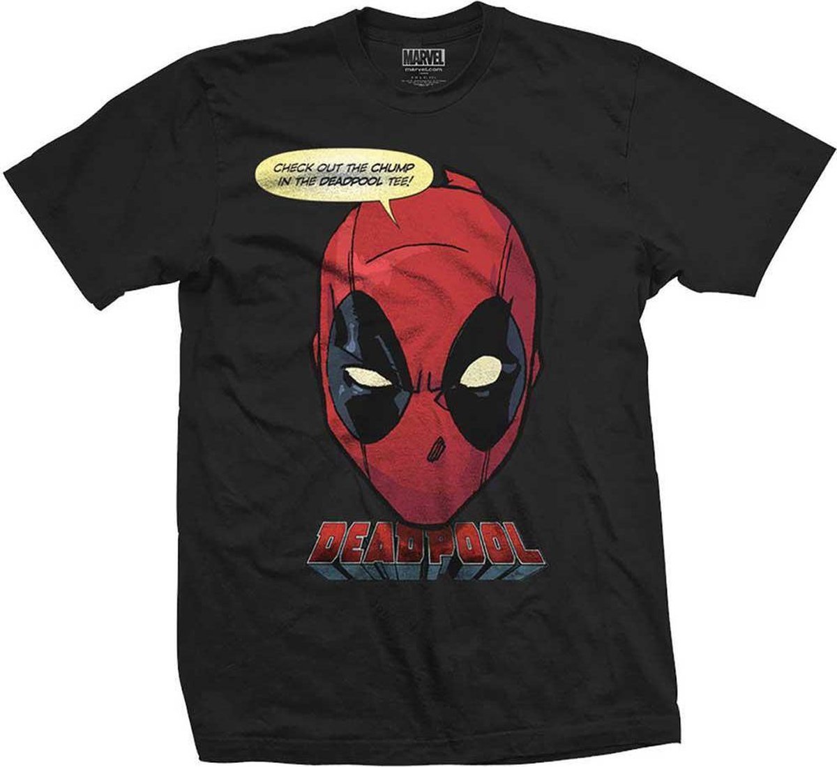 Marvel Deadpool Heren Tshirt -XL- Chump Zwart