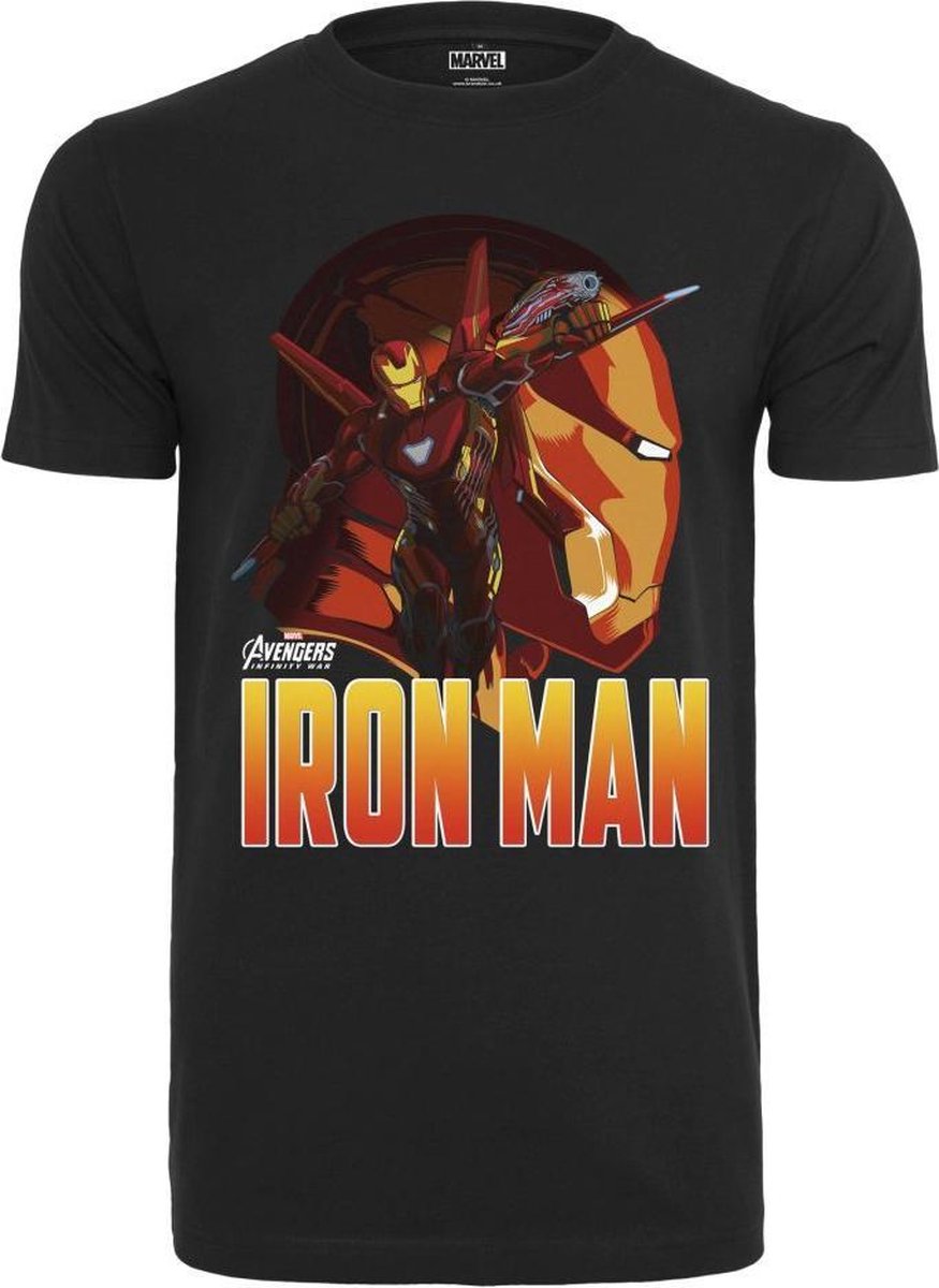 Marvel Iron Man Heren Tshirt -S- Iron Man Comic Zwart