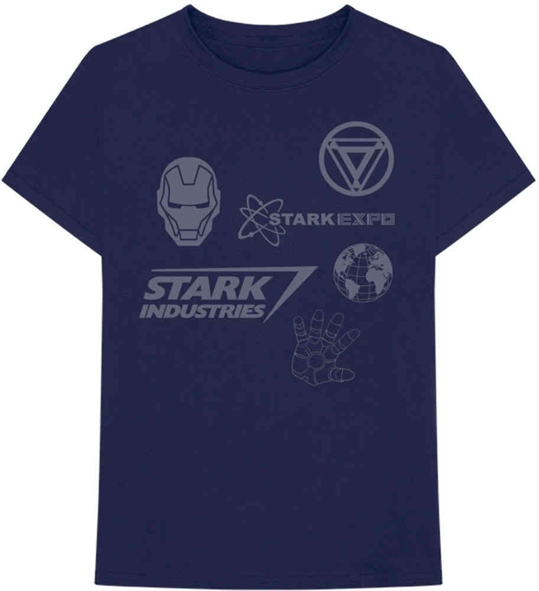 Marvel Iron Man Heren Tshirt -S- Iron Man Stark Expo Blauw