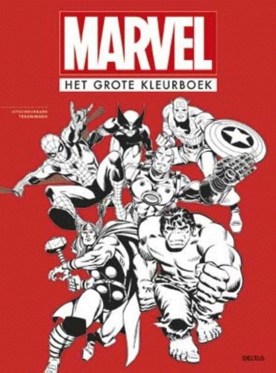 Marvel Kleurboek Marvel Het Grote Kleurboek 34 Cm