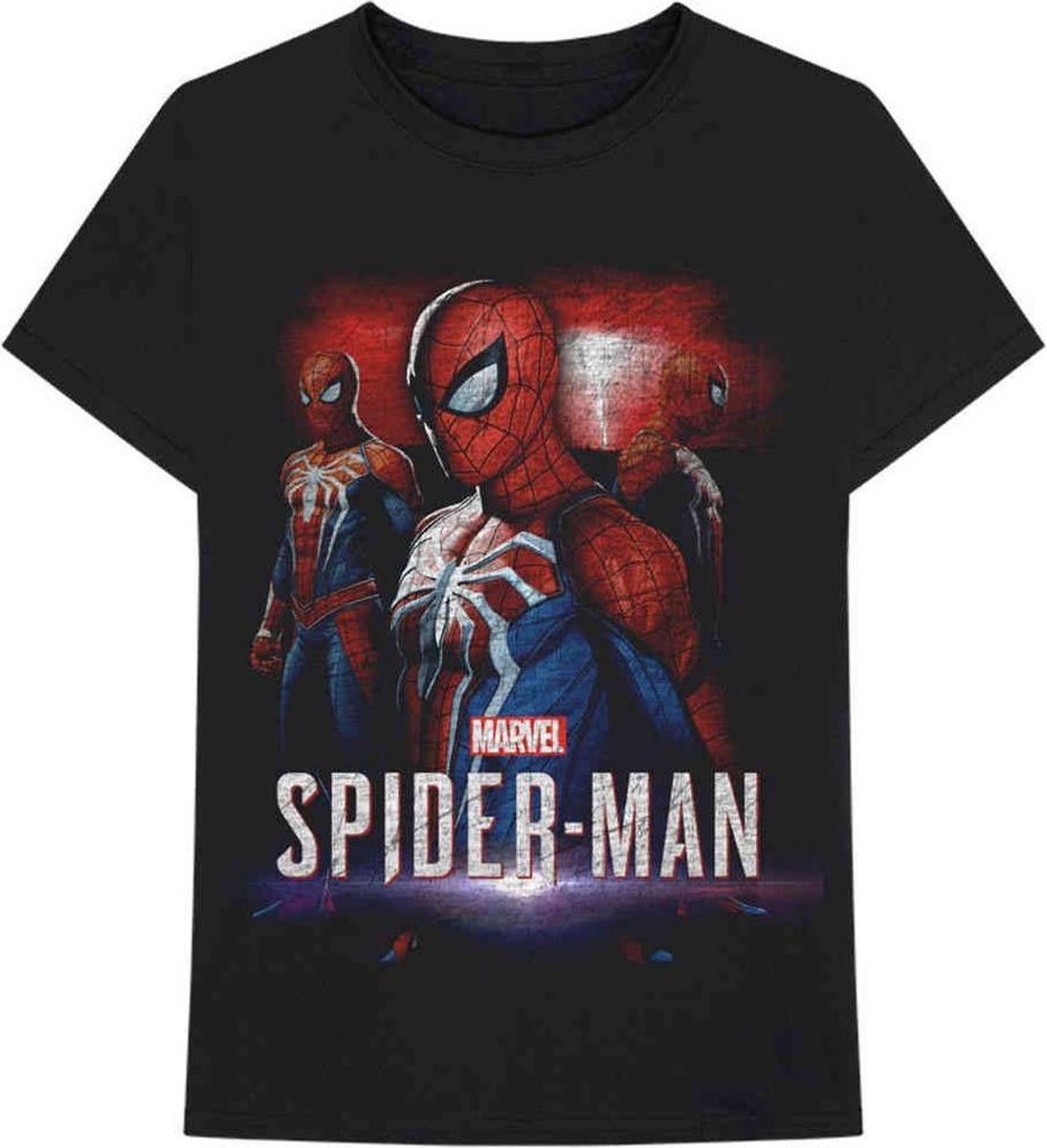 Marvel Spiderman Heren Tshirt -2XL- Spider Games Zwart