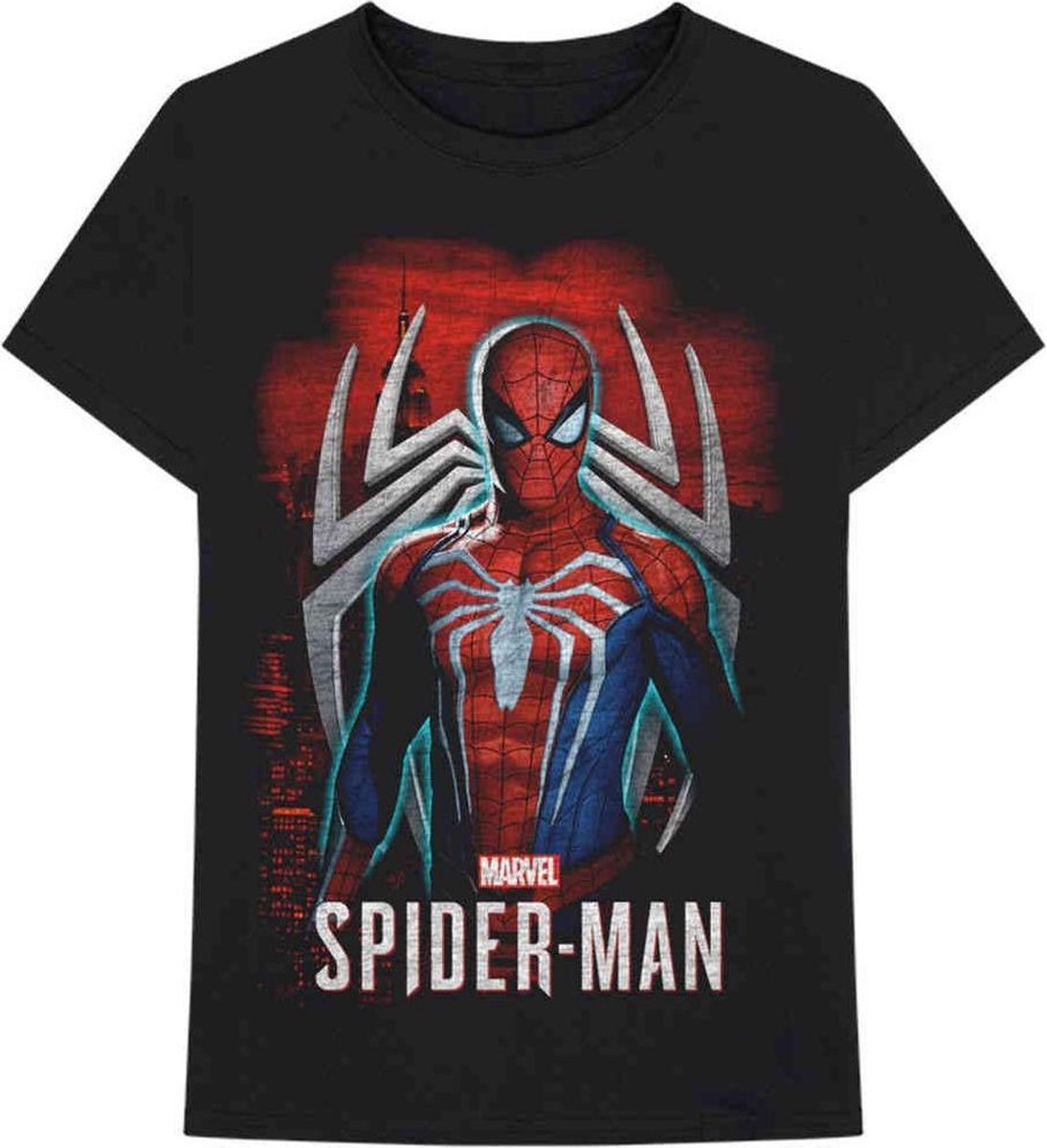 Marvel Spiderman Heren Tshirt -XL- Games 1 Zwart