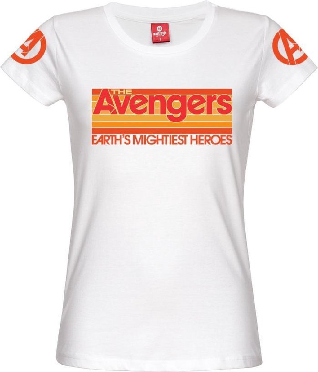 Marvel The Avengers Dames Tshirt -XXL- Logo Wit