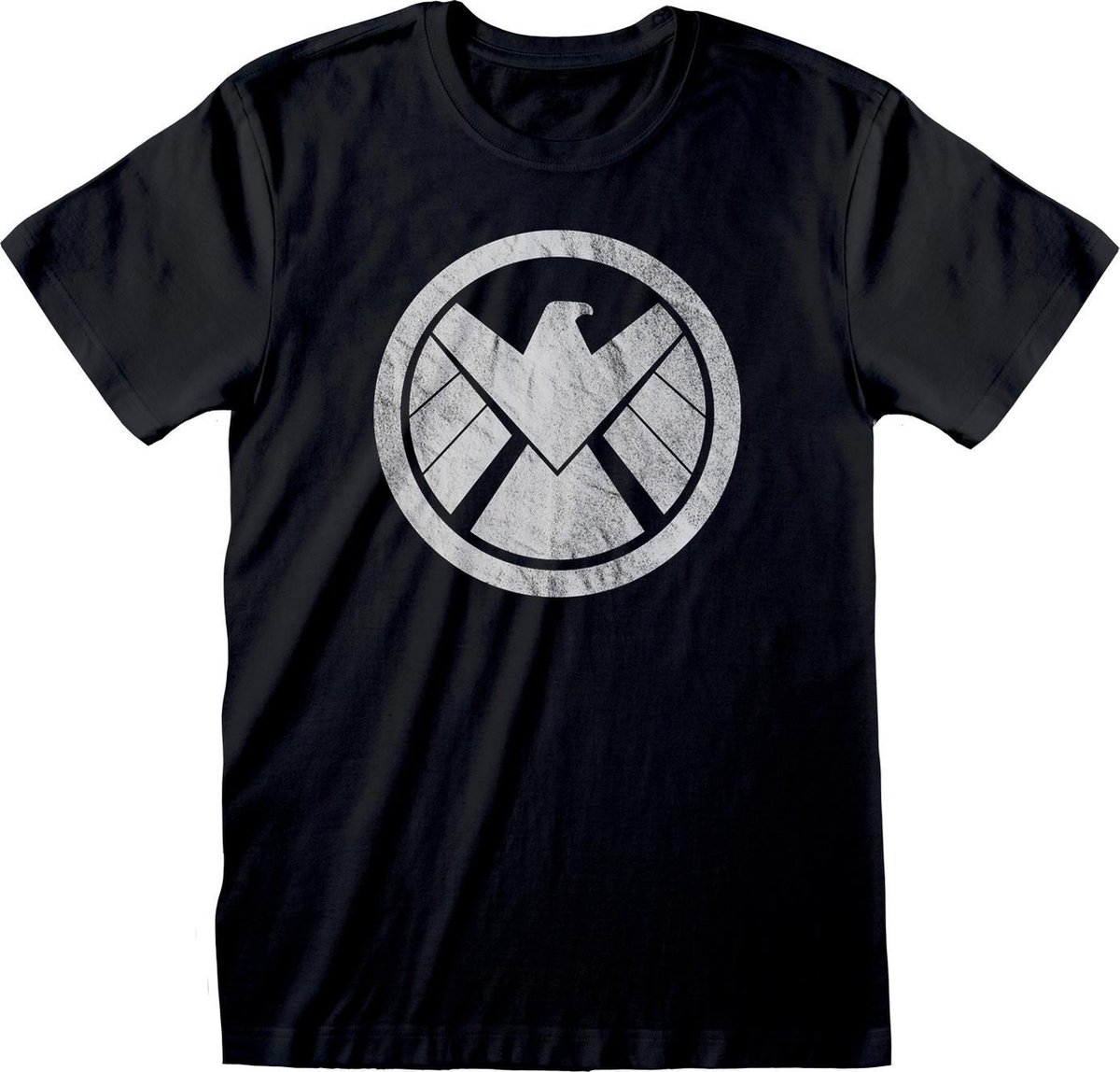 Marvel The Avengers Heren Tshirt -2XL- Shield Logo Zwart