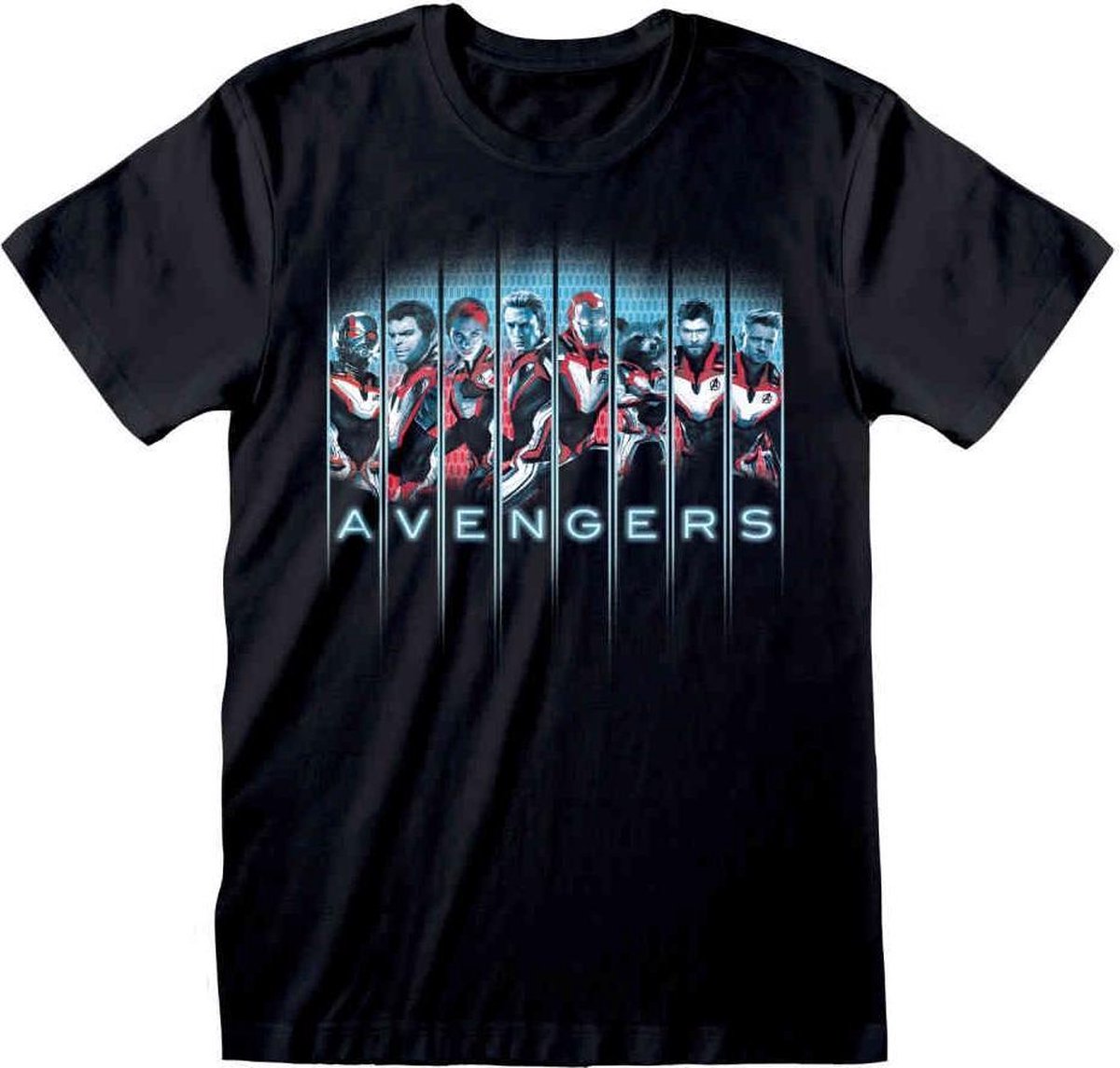 Marvel The Avengers Heren Tshirt -L- Endgame - Lineup Zwart