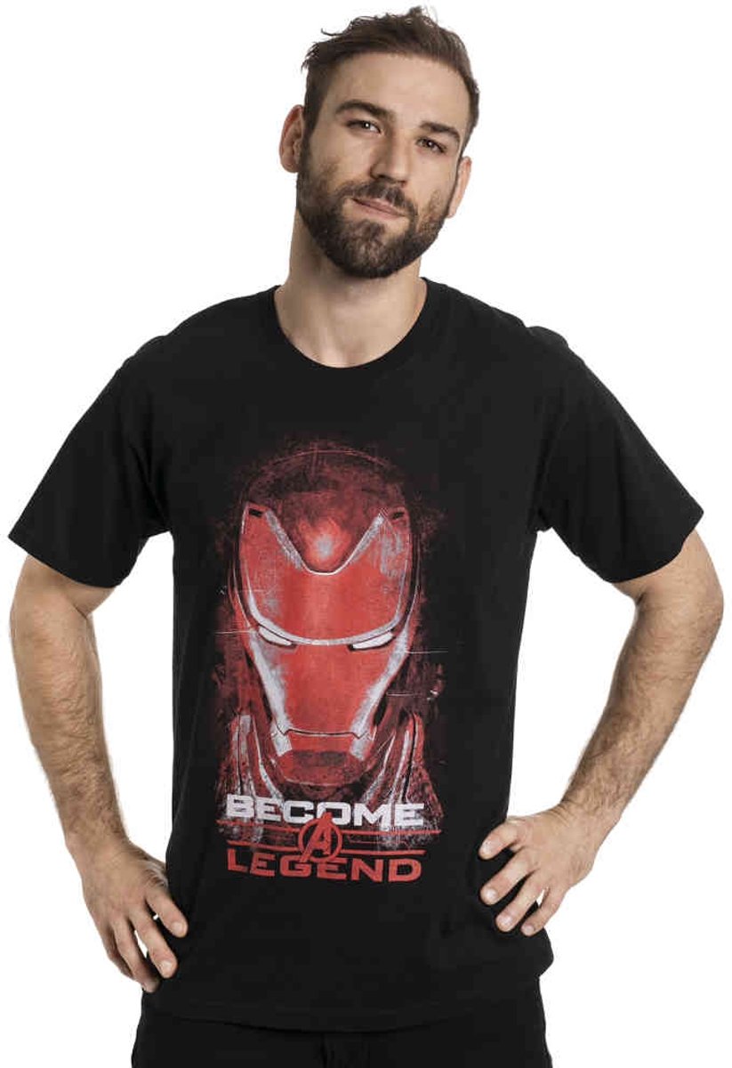 Marvel The Avengers Heren Tshirt -L- Iron Man Become Legend Zwart