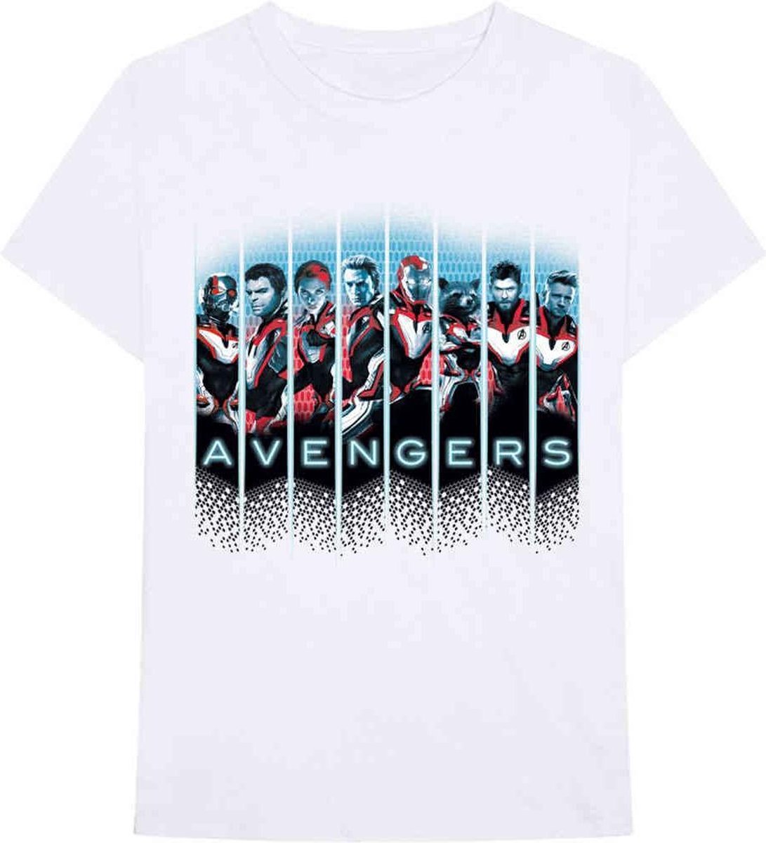 Marvel The Avengers Heren Tshirt -M- Portraits Wit