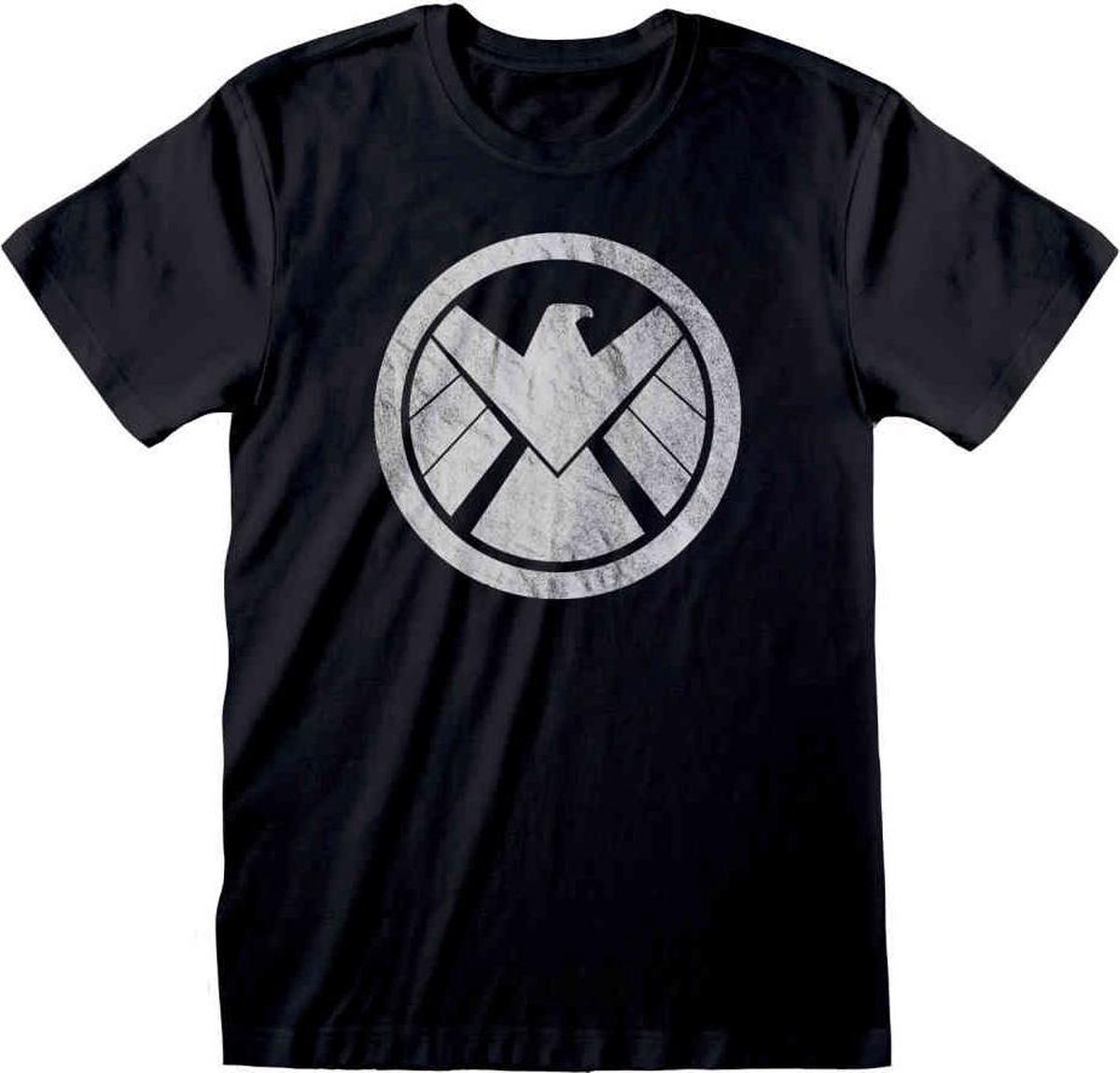 Marvel The Avengers Heren Tshirt -M- Shield Logo Zwart