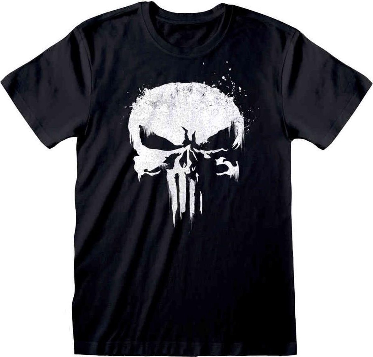 Marvel The Punisher Heren Tshirt -L- Logo Zwart