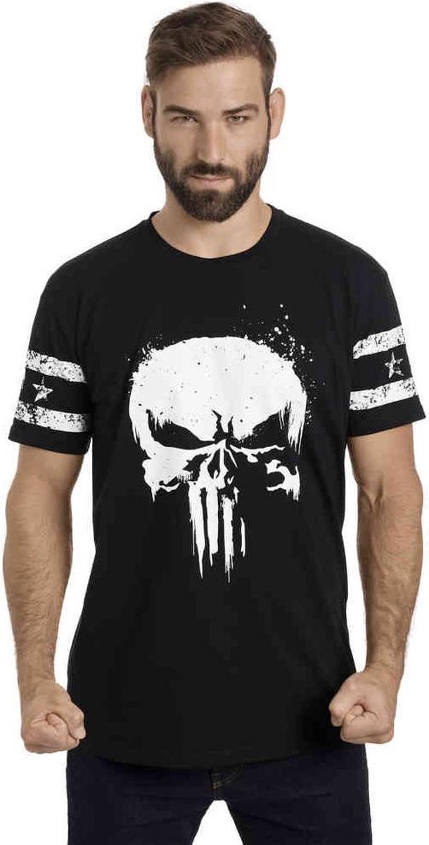 Marvel The Punisher Heren Tshirt -L- Skull Zwart