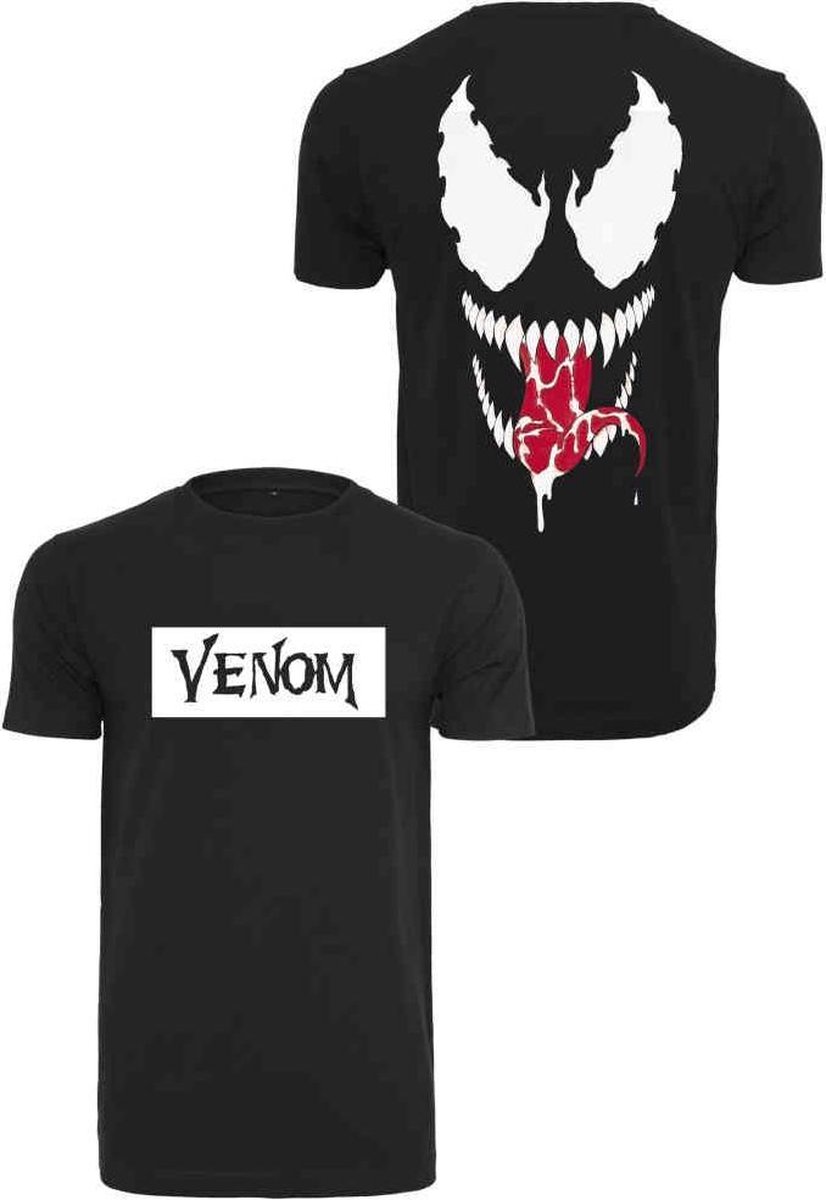 Marvel Venom Heren Tshirt -L- Venom Face Zwart