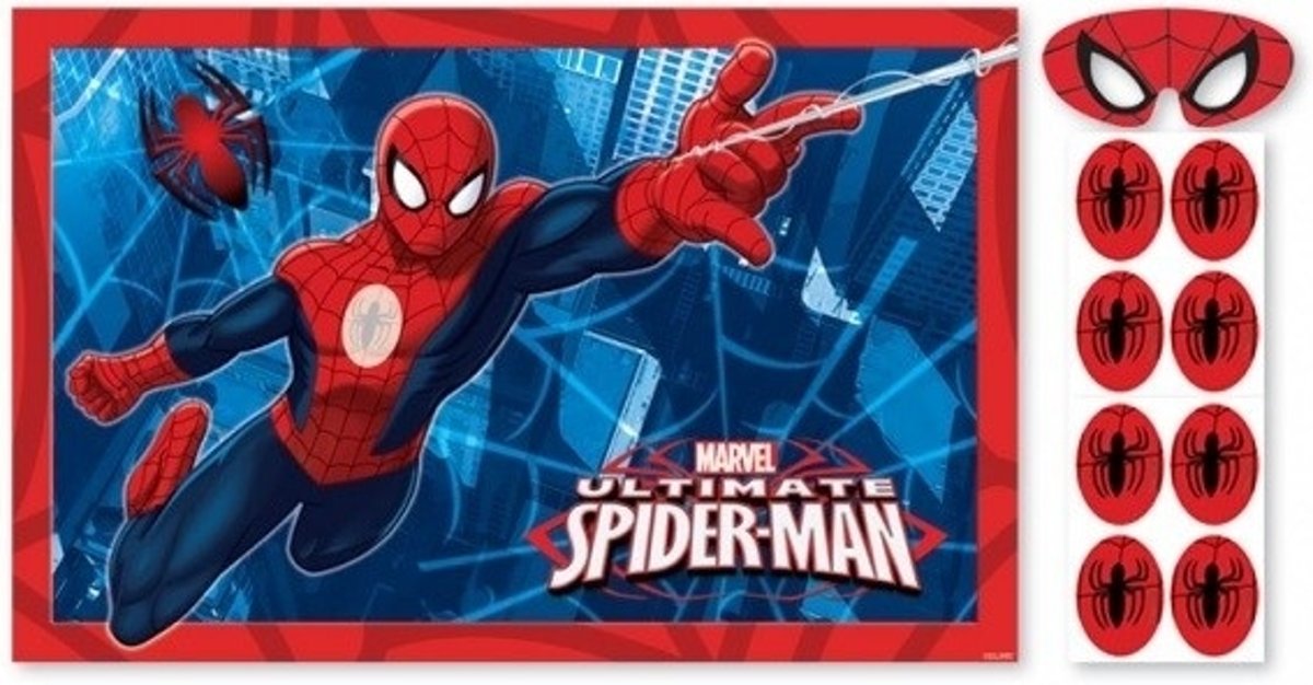 Marvel Verjaardagsspel Spider-man 10-delig