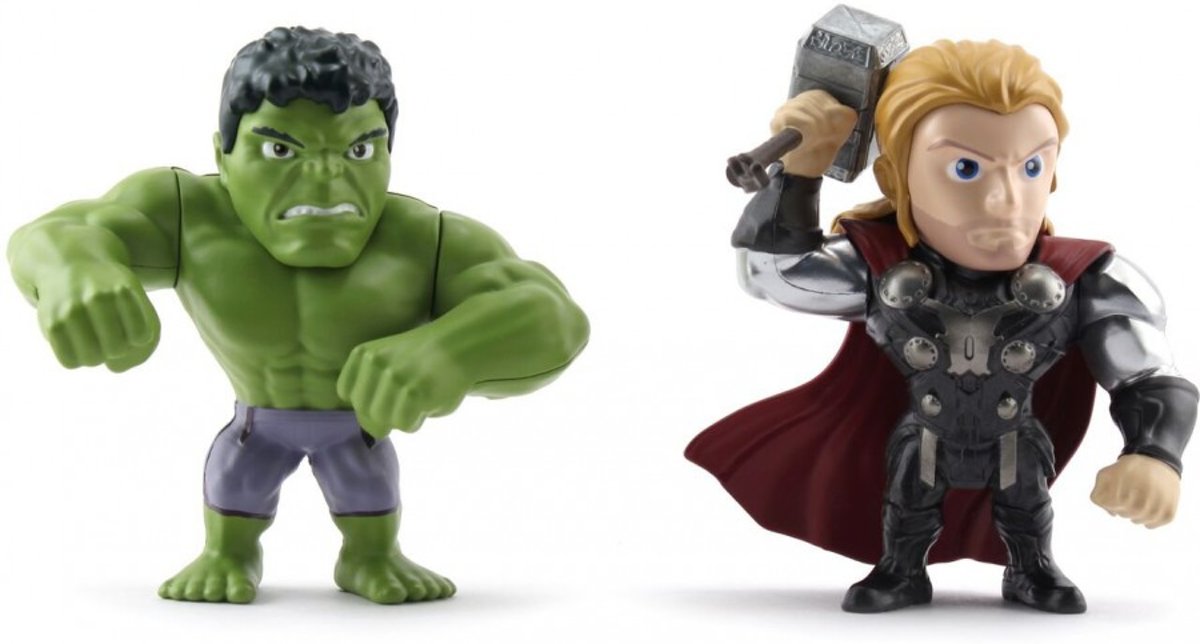 Metal Die Cast Avengers Hulk & Thor