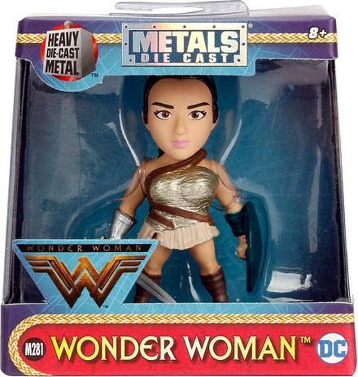 Metalen Wonder Woman figuur XL - marvel - justice league - figuren - speelgoed - comics - Viros