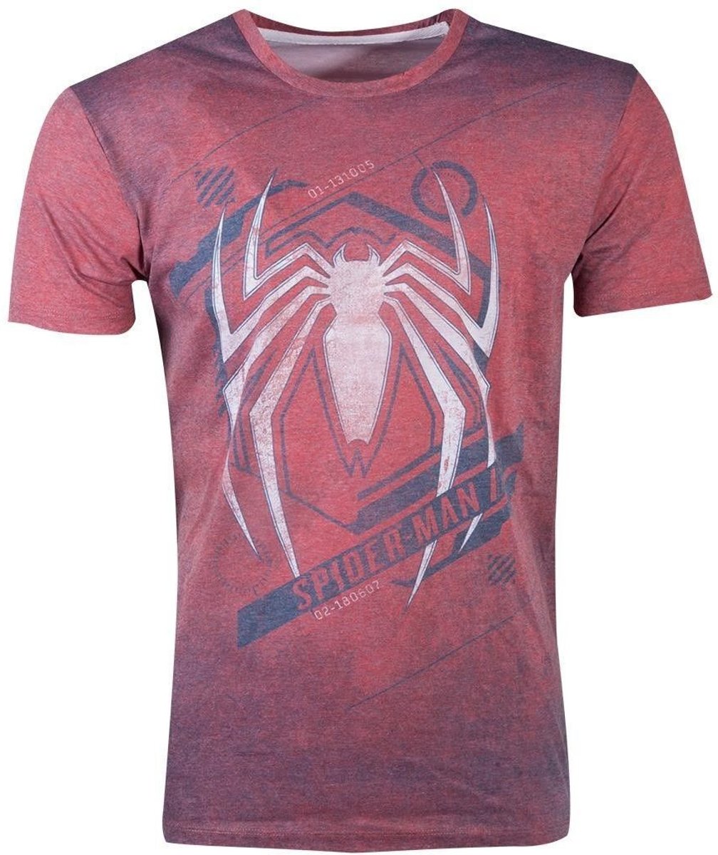 Spiderman - Acid Wash Spider Mens T-shirt - XL MERCHANDISE