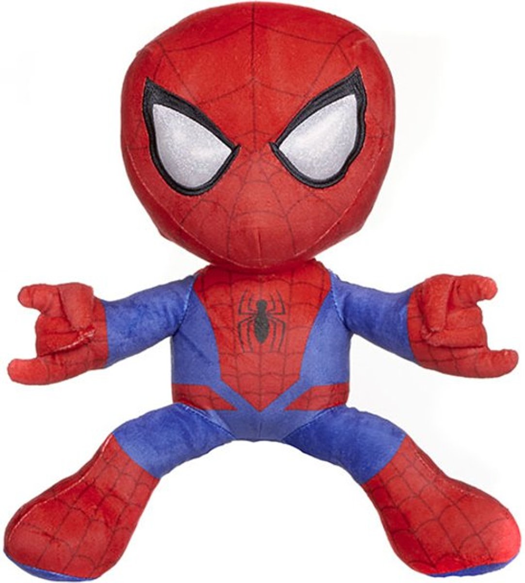 Spiderman knuffel shooting red/blue 80cm