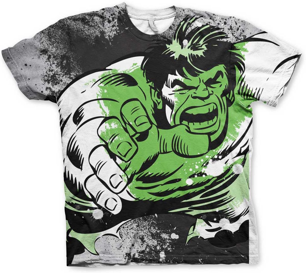 The Hulk - All over print heren unisex T-shirt multicolours - Superhelden comics merchandise - L - Hybris