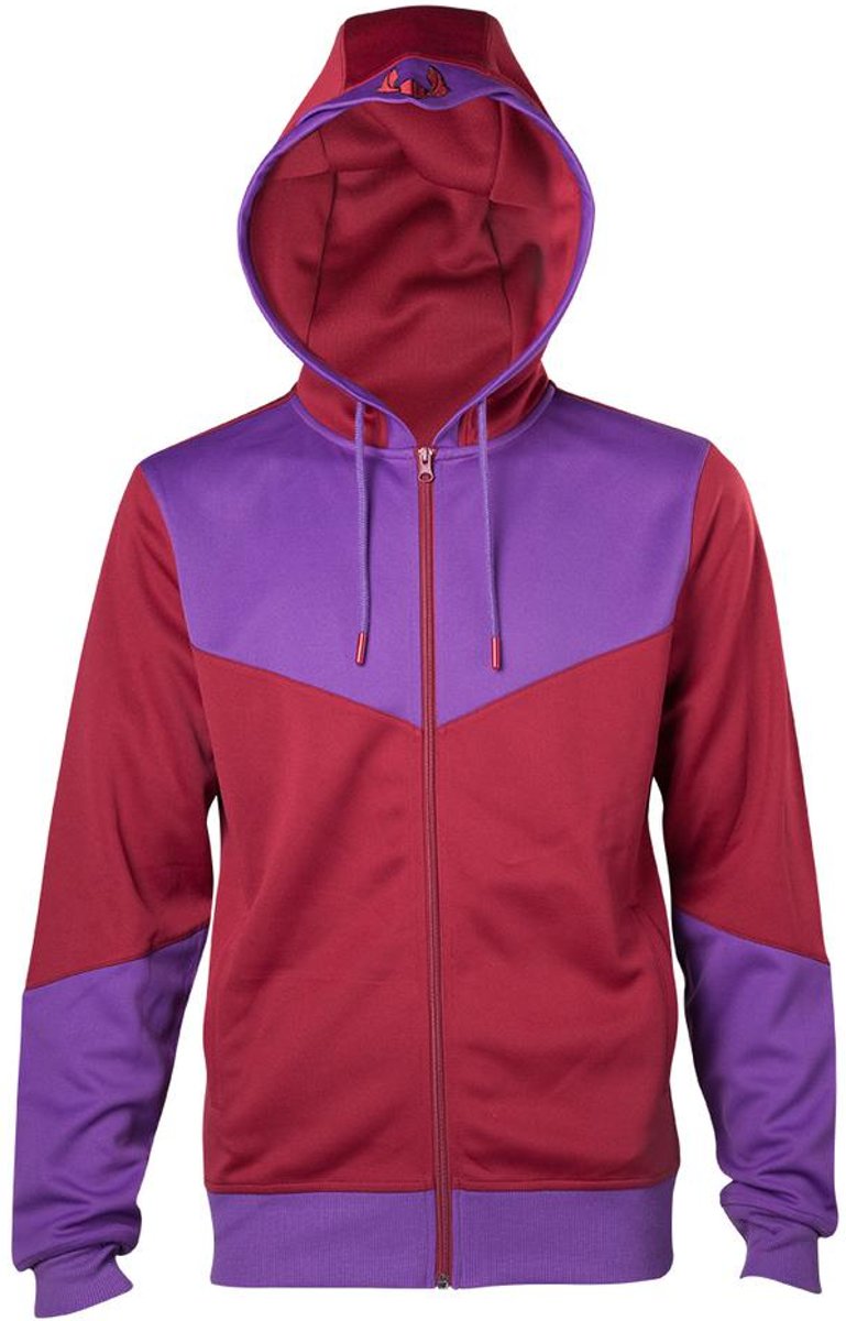 X-Men - Magneto heren unisex hoodie vest met capuchon en rits rood/paars - M