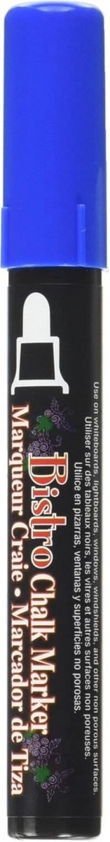 Marvy Uchida - Bistro Krijtmarker - blauw ronde tip 6 mm