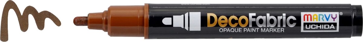 Marvy Uchida Deco Fabric Marker Brown
