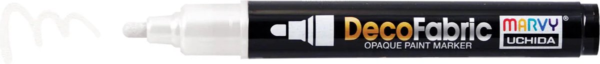 Marvy Uchida Deco Fabric Marker White