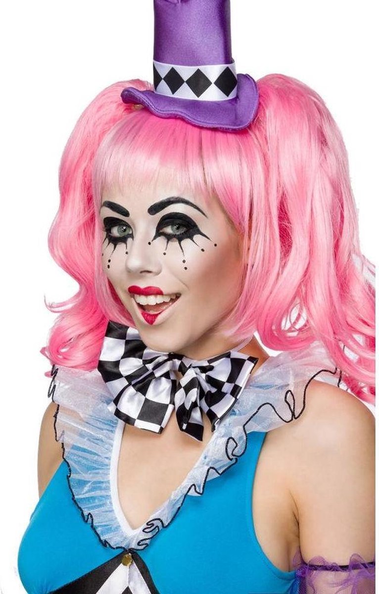 Mask Paradise Pruik Hatter Roze