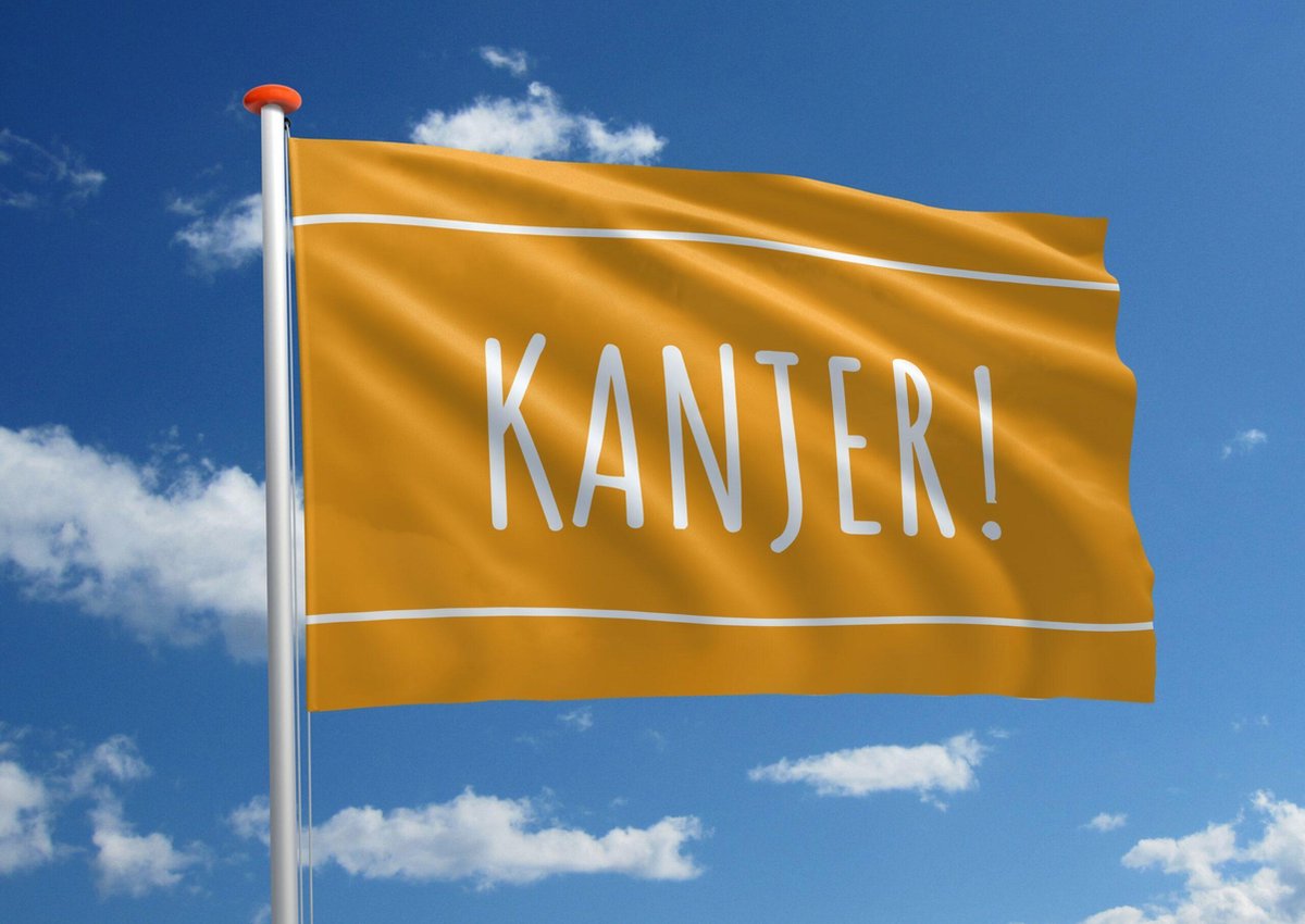 Complimentvlag: Kanjer! - 70x100 cm