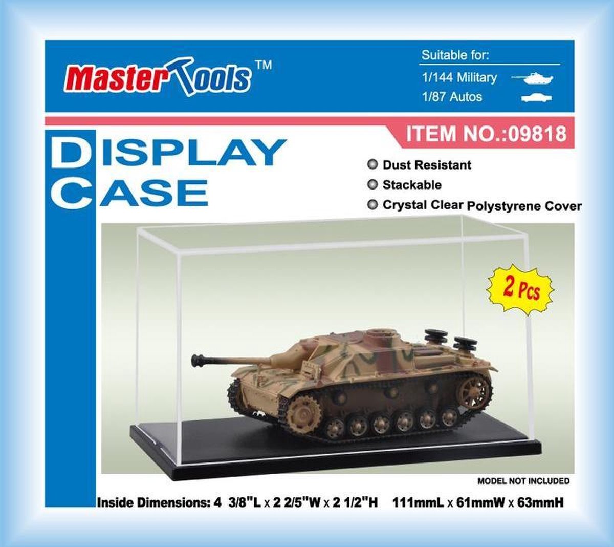 MasterTools 09818 Display Case 111x61x63 mm (2pc!) Display case